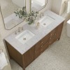 Myrrin 60" Double (Vanity Only Pricing) in Mid-Century Walnut